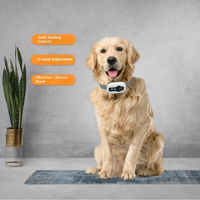 buy Custom IP67 Waterproof Rechargeable Electric Shock Collar Automatic Anti-Bark Training for Small & Large Dogs online manufacture