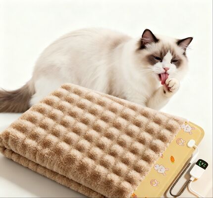 Buy Safe Smart Pet Heating Blanket with Temperature Control Removable Washable Soft for Cats online manufacture