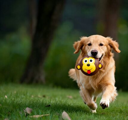 Buy Safe Pet Ball Toy Animal Shape Smiling Monkey Frog Pig Colorful Interactive online manufacture