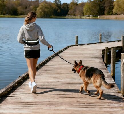 Buy Smart Dog Leash & Adjustable Collar 100% Nylon Material Letter Pattern Reflective Decoration-Comfortable Pet Supplies online manufacture