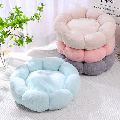 Buy Soft Wool Cat Bed Plush & Fluffy Design Removable & Washable Cozy Pet Furniture for Cats online manufacture