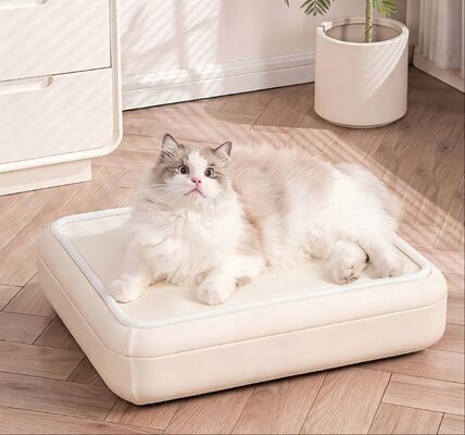 Buy Easy to Clean Wool Pet Mat Smart Heating Massage LED Lights Soft Cushion Removable Washable for Cats online manufacture