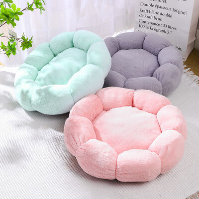Buy Fluffy Wool Cat Bed Comfortable Soft Cozy Pet Furniture with Removable and Washable Design Perfect online manufacture