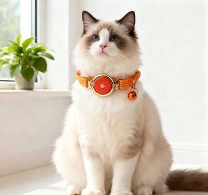 buy Safety Rechargeable Waterproof Dog Collar Orange Smart Round Power Button Bell Reflective Webbing Fashion Nylon online manufacture