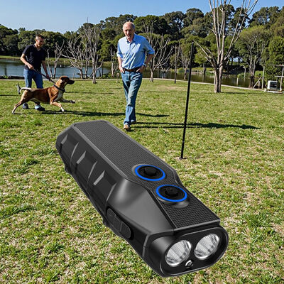 Buy New Design Handheld Anti Barking Dog Training Device Rechargeable Ultrasonic Bark Deterrent Plastic Eco-friendly Waterproof IP67 online manufacture