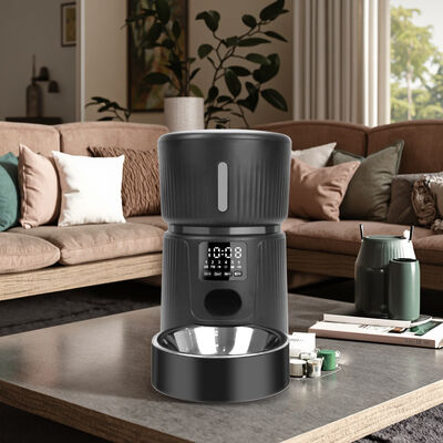 Buy Pet Smart Automatic Food Dispenser 3L Stainless Steel Eco-Friendly Chargeable Battery for Dogs and Cats online manufacture