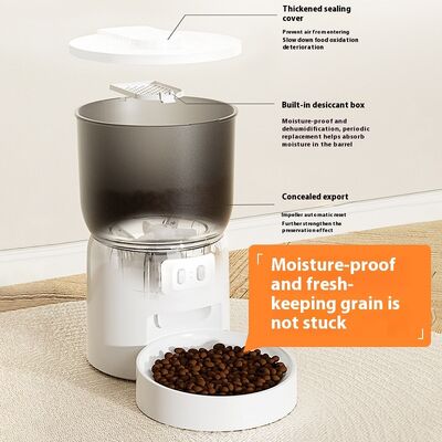 Buy Tuya Smart 3L Automatic Dog Feeder Camera Eco-Friendly Outdoor Wifi Pet Bowl Solid Pattern Voice Control New Model Made Plastic online manufacture