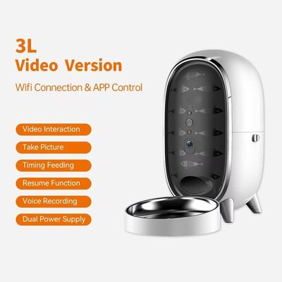 Buy 3L Smart Automatic Eco-friendly Solid Dry Food Dispenser for Cats Dogs Timed Feeding Charge Powered Rounded Design IPX5 online manufacture