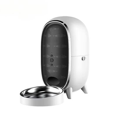 Buy Modern 3L Automatic Stainless Steel Dog Cat Pet Bowl Feeder Eco-Friendly 2-in-1 Portable Charge Remote Control Solid IPX5 online manufacture