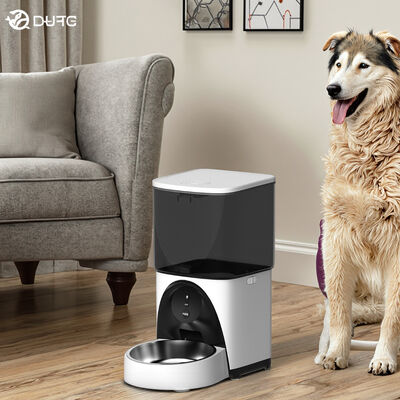 Buy WiFi Pet Feeder Smart Control Microchip 4.5L Large Capacity Eco-Friendly Plastic Dog Bowl Charge-Powered Remote Food Dispenser online manufacture