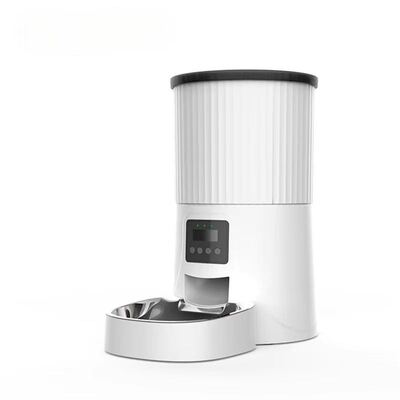 Buy Intelligent 4L Battery Waterproof Pet Feeder Eco-Friendly Stainless Steel Bowls Modern Automatic Timing Recording Cat Dog Food online manufacture