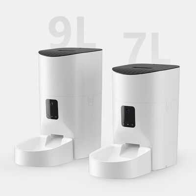 Buy Video Smart Eco-Friendly APP Remote Control Charge Plastic Automatic Solid Pet Feeder Machine 7L/9L Capacity Bowls for Cats/Dogs online manufacture