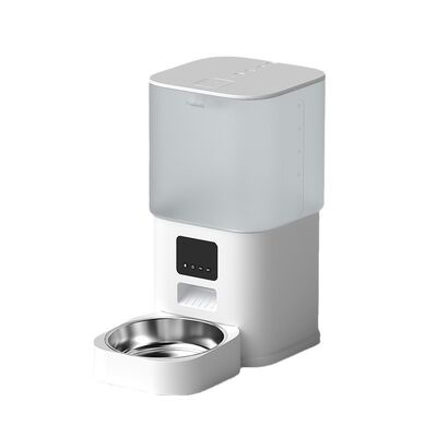 Buy 6L Video Edition Automatic Pet Feeder Solid Pattern Double Feeding Eco-Friendly Plastic Battery Charging Capabilities Adjustable online manufacture