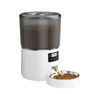 Buy 4L Automatic Cat Dog Feeder Eco-Friendly Stainless Steel Plastic Meal Timed Pet Food Dispenser Dry Food Auto Feeder Battery online manufacture