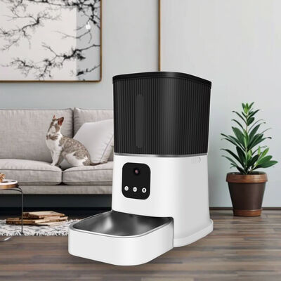 Buy Wholesale Eco-Friendly Modern Plastic Intelligent Automatic Pet Feeder Mobile Timing Quantum Remote Control Voice Video Features online manufacture