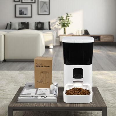 Buy Cross-border Eco-Friendly Plastic Smart Pet Feeder for Dogs Automatic Timing Quantitative Feeding Battery-Powered Camping Puppy online manufacture