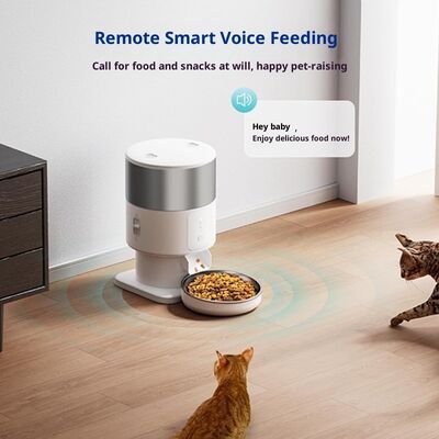 Buy Eco-Friendly Intelligent Dog Cat Food Feeder Charge Automatic Timing Quantitative Portion Control BPA-Free Stainless Bowls Solid online manufacture