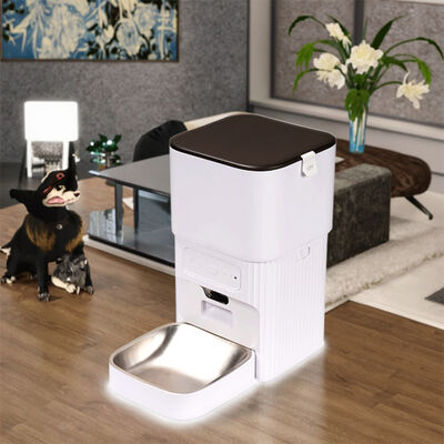 Buy Cross-border New Eco-friendly Modern Pet Dogs Automatic Remote Intelligent Feeder APP Control Camera Charge 7L Plastic Bowls online manufacture