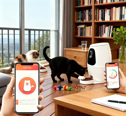 Buy Automatic Smart Eco-Friendly Plastic Pet Feeder with Charge Remote Control Timed Dog Food Dispenser online manufacture