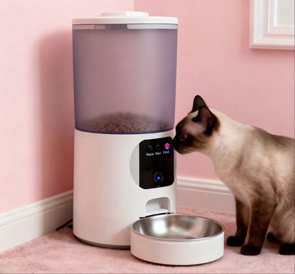 Buy Smart Remote Control Eco-Friendly Stainless Steel & Plastic Pet Feeder for Cats & Dogs Timed Automatic Premium Food Dispenser online manufacture
