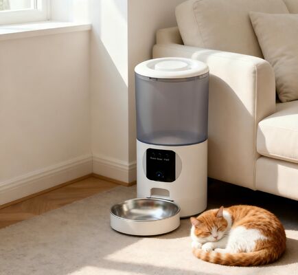 Buy Smart Automatic Stainless Steel Eco-Friendly Pet Food Dispenser for Cats with Remote Control Timed Feeder online manufacture