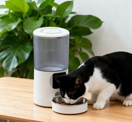 Buy Smart Automatic Stainless Steel & Plastic Eco-Friendly Pet Food Dispenser for Dogs Remote Control Timed Dog Food Feeder online manufacture