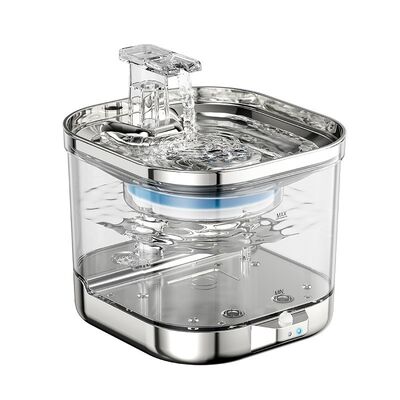 Buy Large Capacity Wireless Automatic Pet Water Dispenser Stainless Steel and Plastic Indoor Use Pet Fountain for Dogs & Cats online manufacture