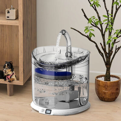 Buy Automatic Cat Water Dispenser Wireless Charging Rechargeable Intelligent Induction Live Water Filtration Unplugged Solid online manufacture