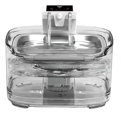 Buy 4.5L Large Automatic Pet Water Feeder Eco-Friendly Plastic Stainless Steel Waterproof Automatic Cat Dog Drinking Bowl Unplugged online manufacture