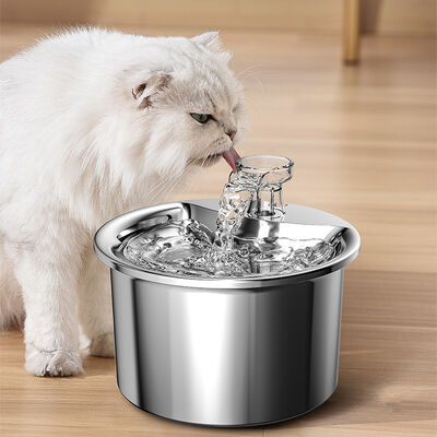 Buy Automatic Circulation Modern Smart Pet Water Fountain with Chargeable Stainless Steel Filter Eco-friendly for Cats online manufacture