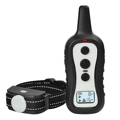 Buy Waterproof Rechargeable Electric Dog Shock Collar Smart Pet Training Supplies with 3 Safe Modes Made of Plastic and Nylon online manufacture