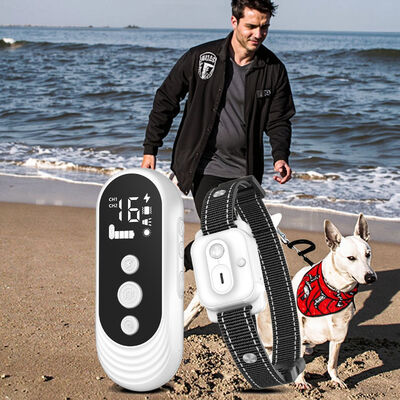 Cross-border New Remote Control Dog Trainer Bark Stop 1000m Electric Shock Collar Nylon ABS IP67 Waterproof Eco-friendly Beep